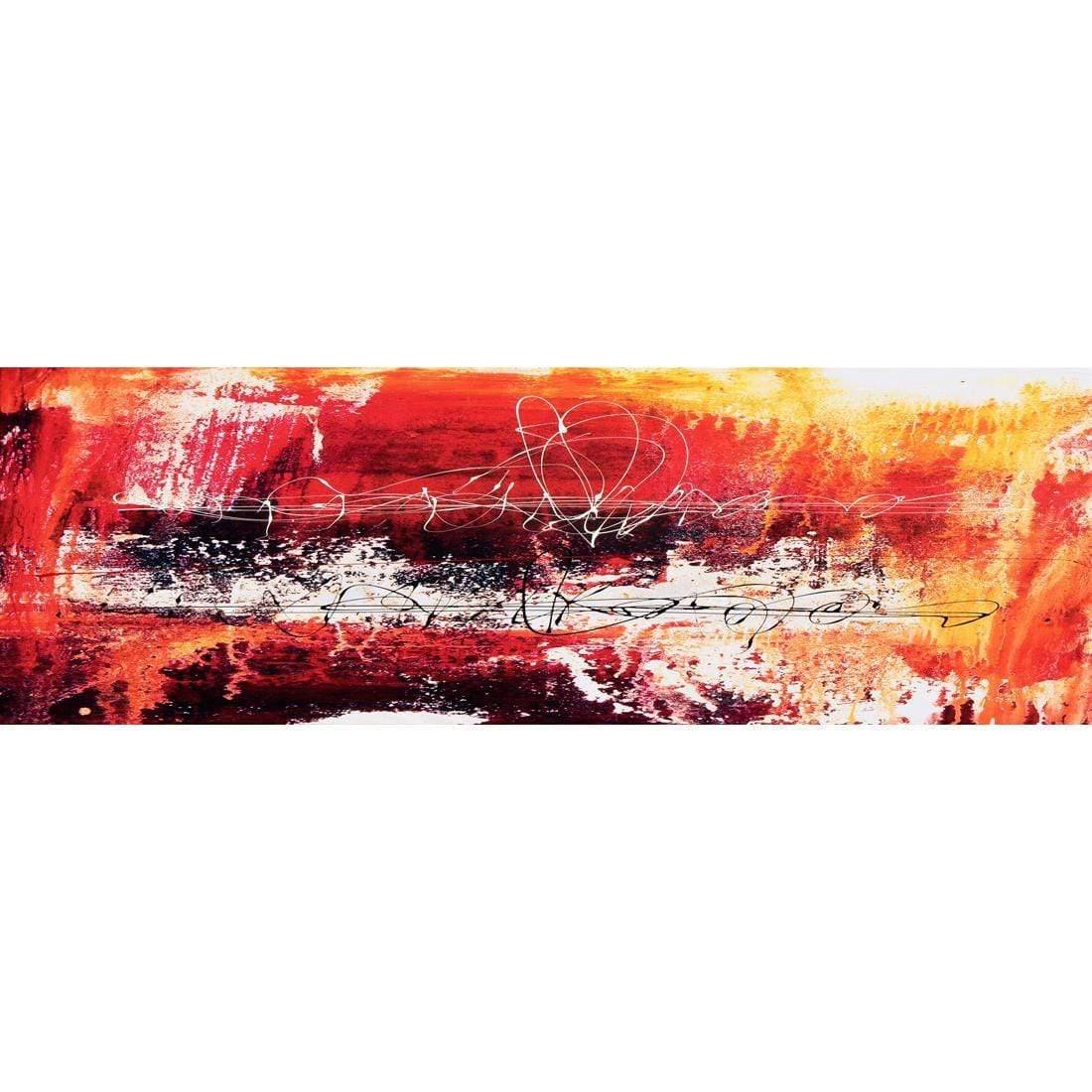 Fire, Red (Long) with Enhanced black, red and white Canvas Art - Wall Art Designs - 304_AL_H WAD_CP - MPY - 260 - M - S - S_60x20_NONE_ENH