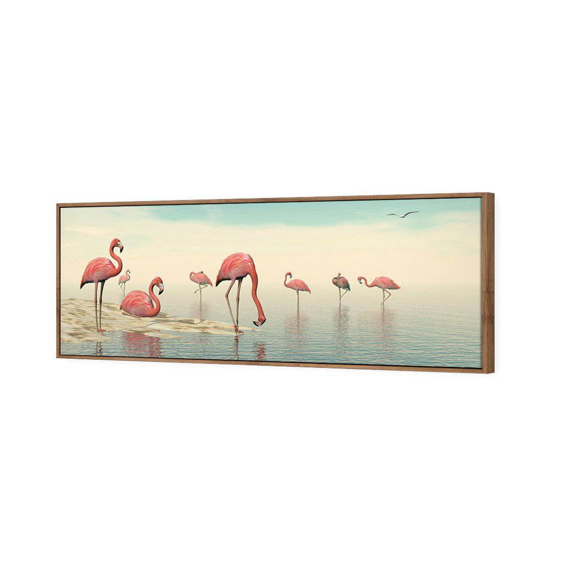 Flamingo Chill Canvas Art - Wall Art Designs - 2885_AL_H WAD_CP - MPY - 260 - M - S - S_60x20_S - 1550 - NAT