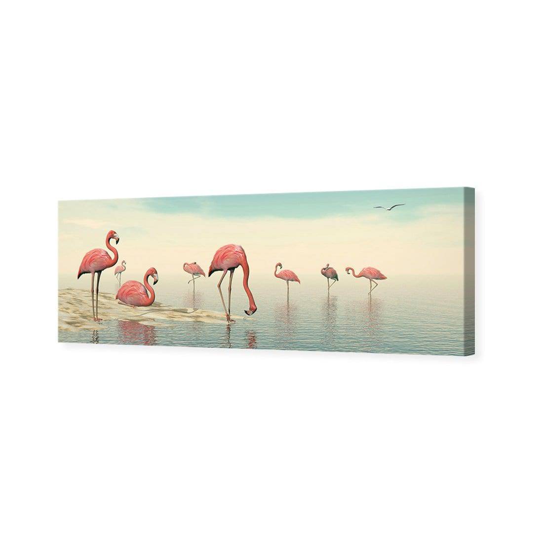 Flamingo Chill Canvas Art - Wall Art Designs - 2885_AL_H WAD_CP - MPY - 260 - M - S - S_60x20_NONE