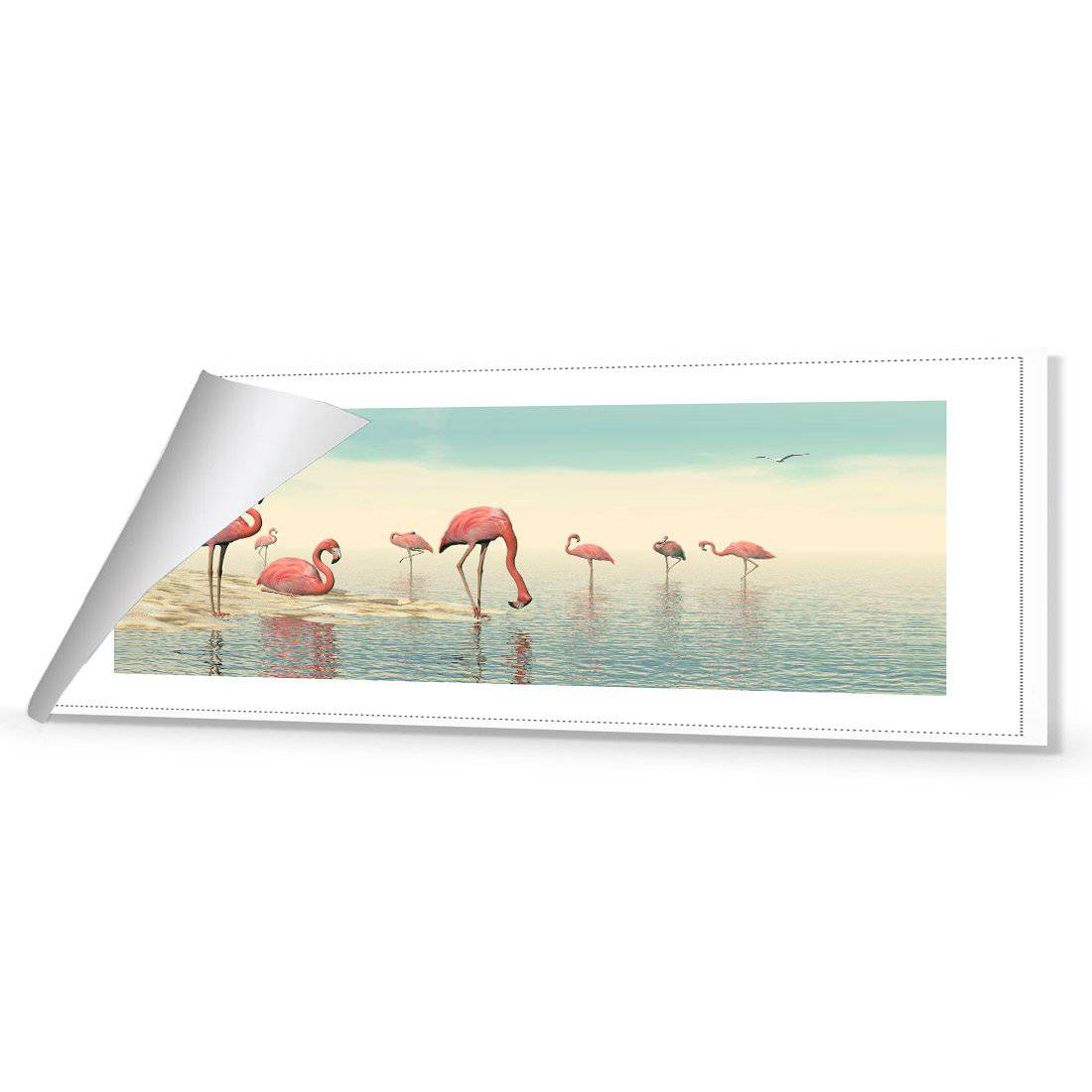 Flamingo Chill Canvas Art - Wall Art Designs - 2885_AL_H WAD_CP - MPY - 260 - M - R_60x20_NONE