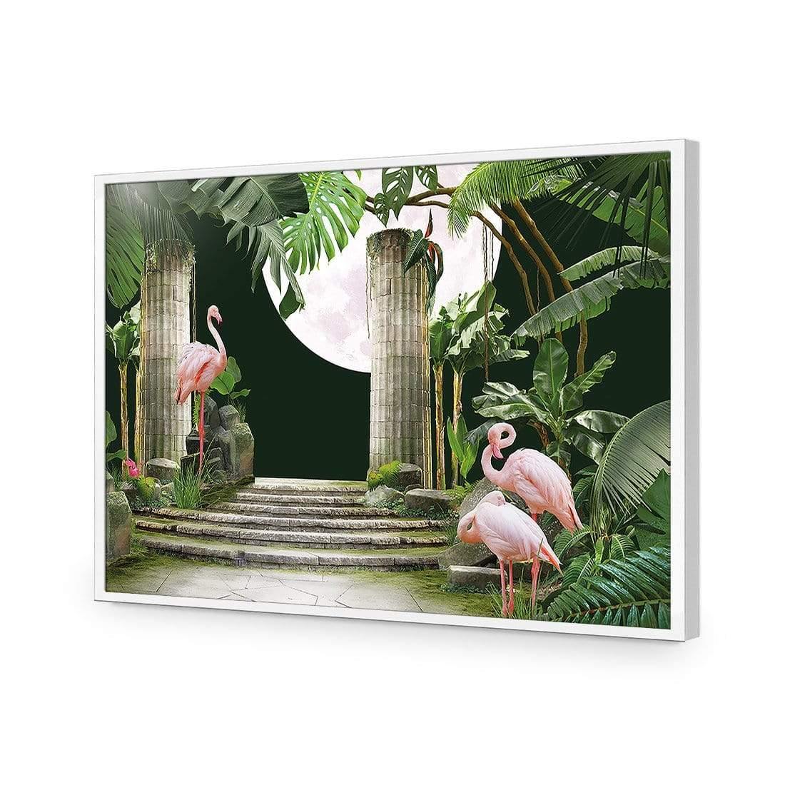 Flamingo Moon - Wall Art Designs - 3943_AR_H CAF_AP - 030 - EDG_45x30_S - 2538 - WHT