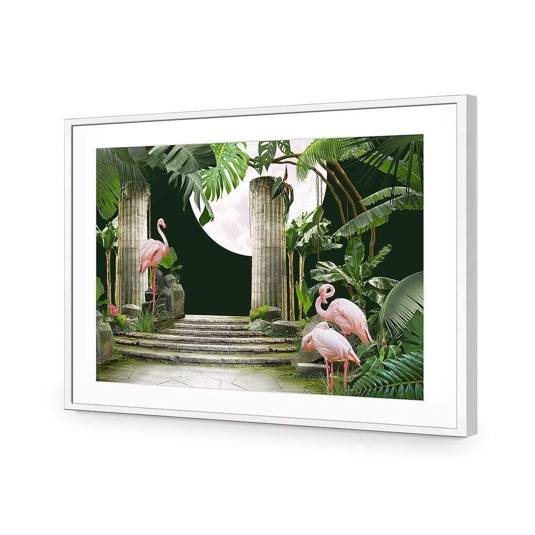 Flamingo Moon - Wall Art Designs - 3943_AR_H CAF_AP - 030 - MAT_45x30_S - 2538 - WHT