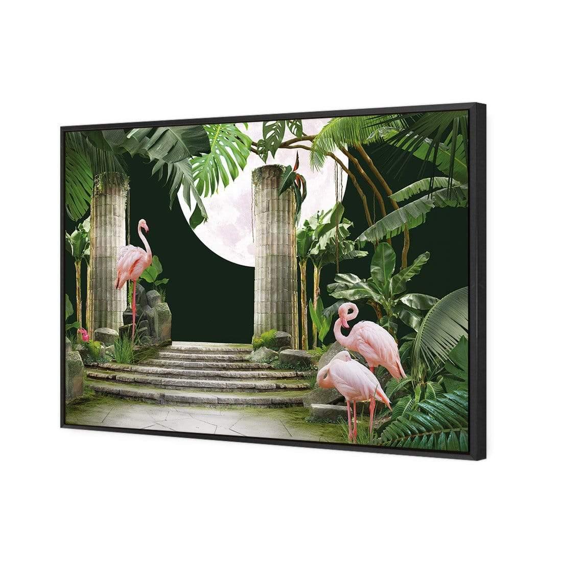 Flamingo Moon - Wall Art Designs - 3943_AR_H CAF_CP - MPY - 260 - M - S - S_45x30_S - 1550 - BLK