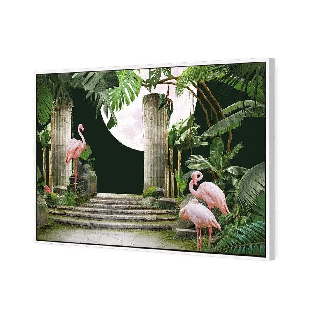 Flamingo Moon - Wall Art Designs - 3943_AR_H CAF_CP - MPY - 260 - M - S - S_45x30_S - 1550 - WHT