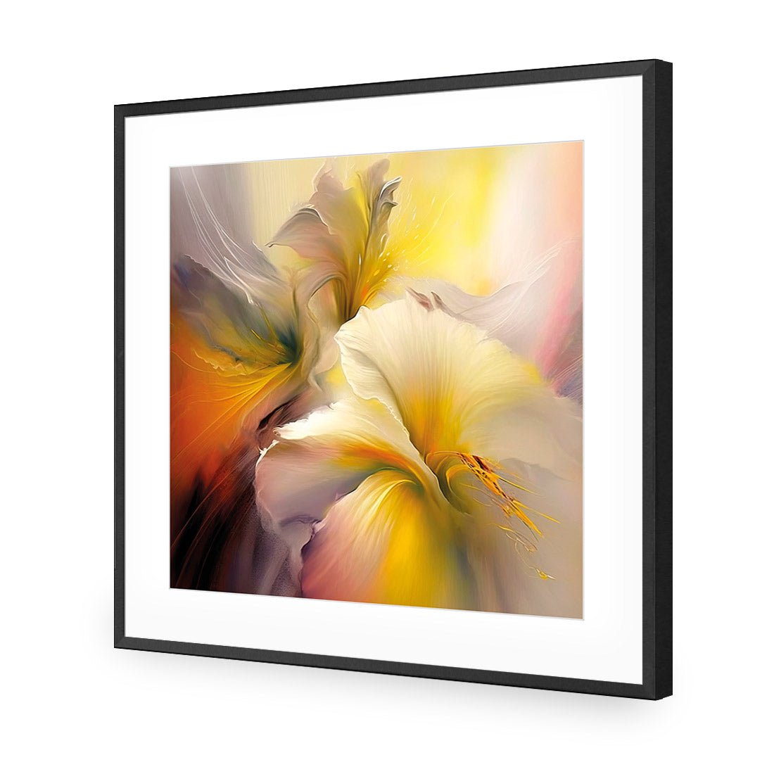 Fleeting Flowers I - Wall Art Designs - WB_100630_AS_Q CAF_AP - 030 - MAT_37x37_S - 2538 - BLK