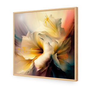 Fleeting Flowers II | Classic Acrylic | Flat Frame No Border | Oak