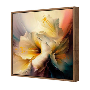 Fleeting Flowers II | Classic Canvas | Floating Frame | Natural