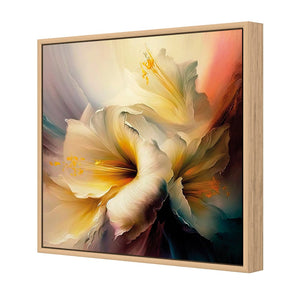 Fleeting Flowers II | Classic Canvas | Floating Frame | Oak