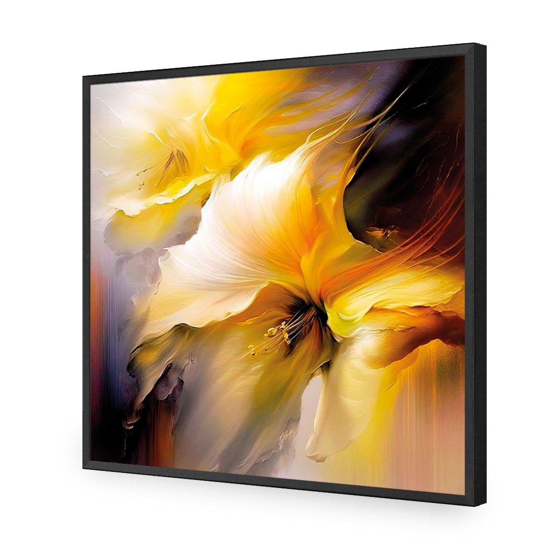 Fleeting Flowers III - Wall Art Designs - WB_100667_AS_Q CAF_AP - 030 - EDG_37x37_S - 2538 - BLK