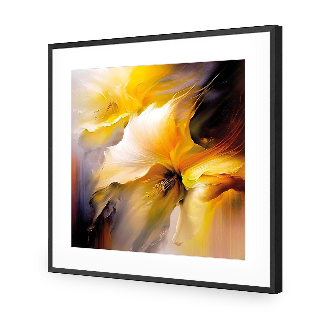 Fleeting Flowers III - Wall Art Designs - WB_100667_AS_Q CAF_AP - 030 - MAT_37x37_S - 2538 - BLK