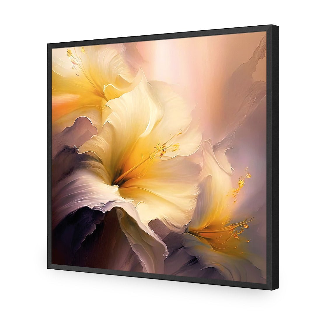 Fleeting Flowers IV - Wall Art Designs - WB_100675_AS_Q CAF_AP - 030 - EDG_37x37_S - 2538 - BLK