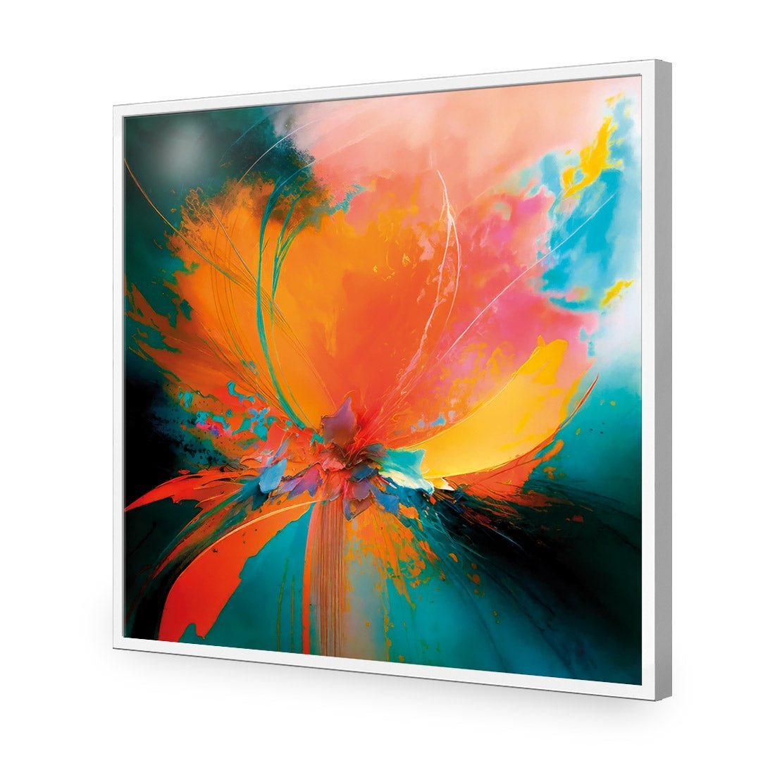 Floral Flame II - Wall Art Designs - WB_100775_AS_Q CAF_AP - 030 - EDG_37x37_S - 2538 - WHT