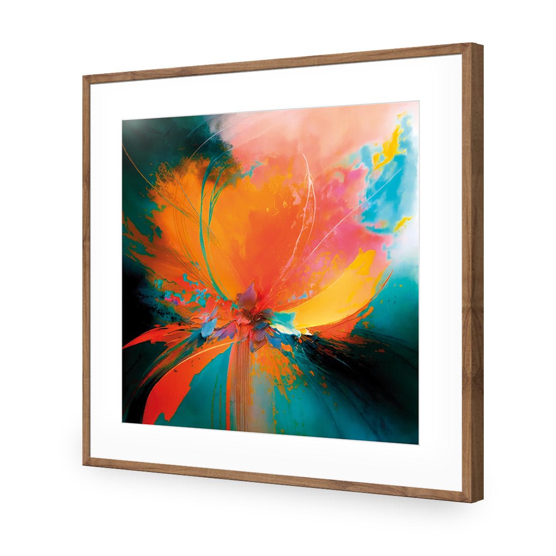 Floral Flame II - Wall Art Designs - WB_100775_AS_Q CAF_AP - 030 - MAT_37x37_S - 2538 - NAT