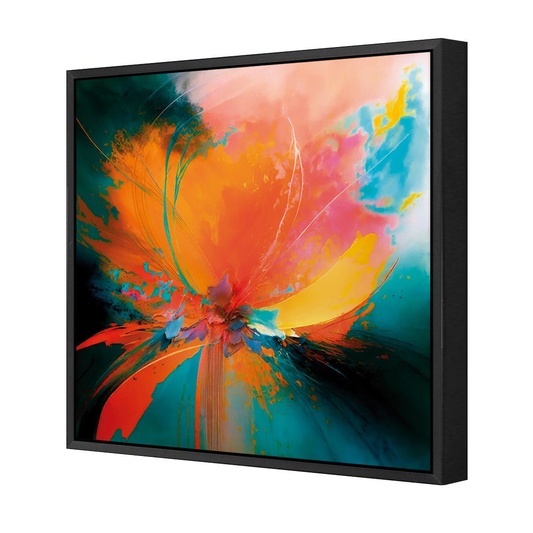 Floral Flame II - Wall Art Designs - WB_100775_AS_Q CAF_CP - MPY - 260 - M - S - S_37x37_S - 1550 - BLK