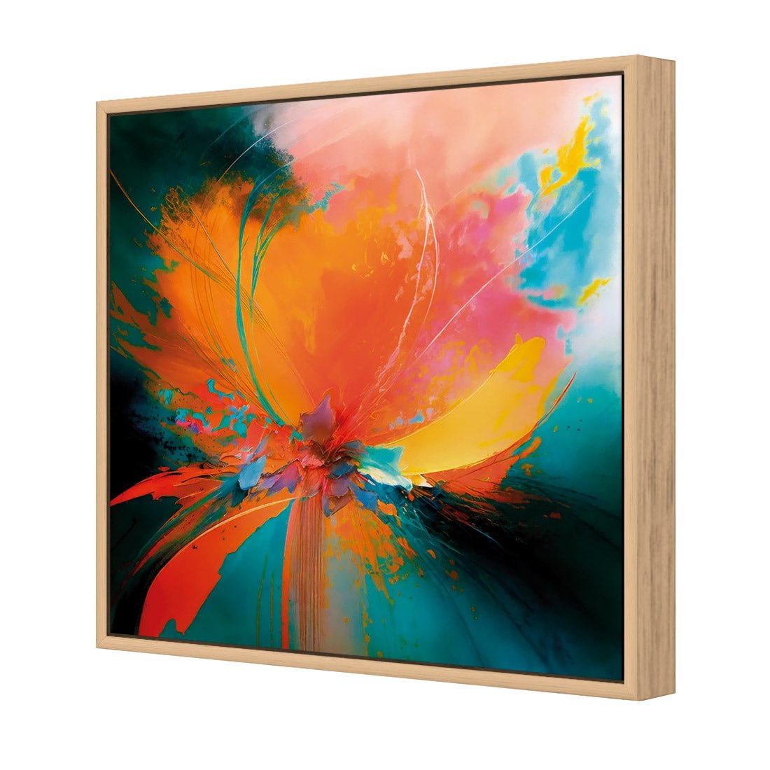 Floral Flame II - Wall Art Designs - WB_100775_AS_Q CAF_CP - MPY - 260 - M - S - S_37x37_S - 1550 - OAK