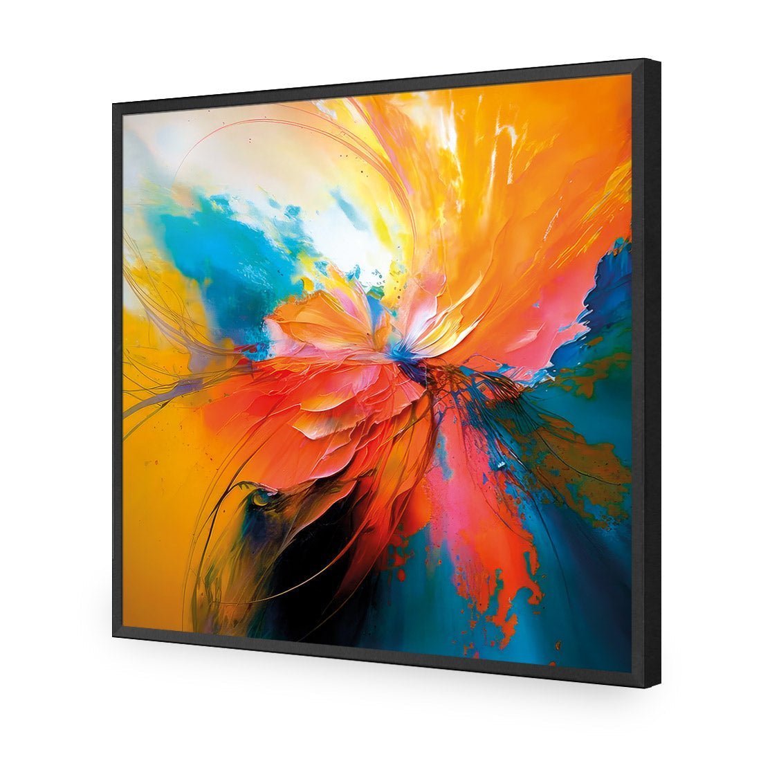 Floral Flame III - Wall Art Designs - WB_100791_AS_Q CAF_AP - 030 - EDG_37x37_S - 2538 - BLK