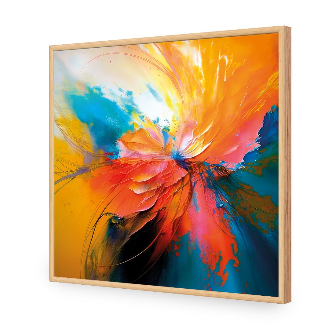 Floral Flame III - Wall Art Designs - WB_100791_AS_Q CAF_AP - 030 - EDG_37x37_S - 2538 - OAK