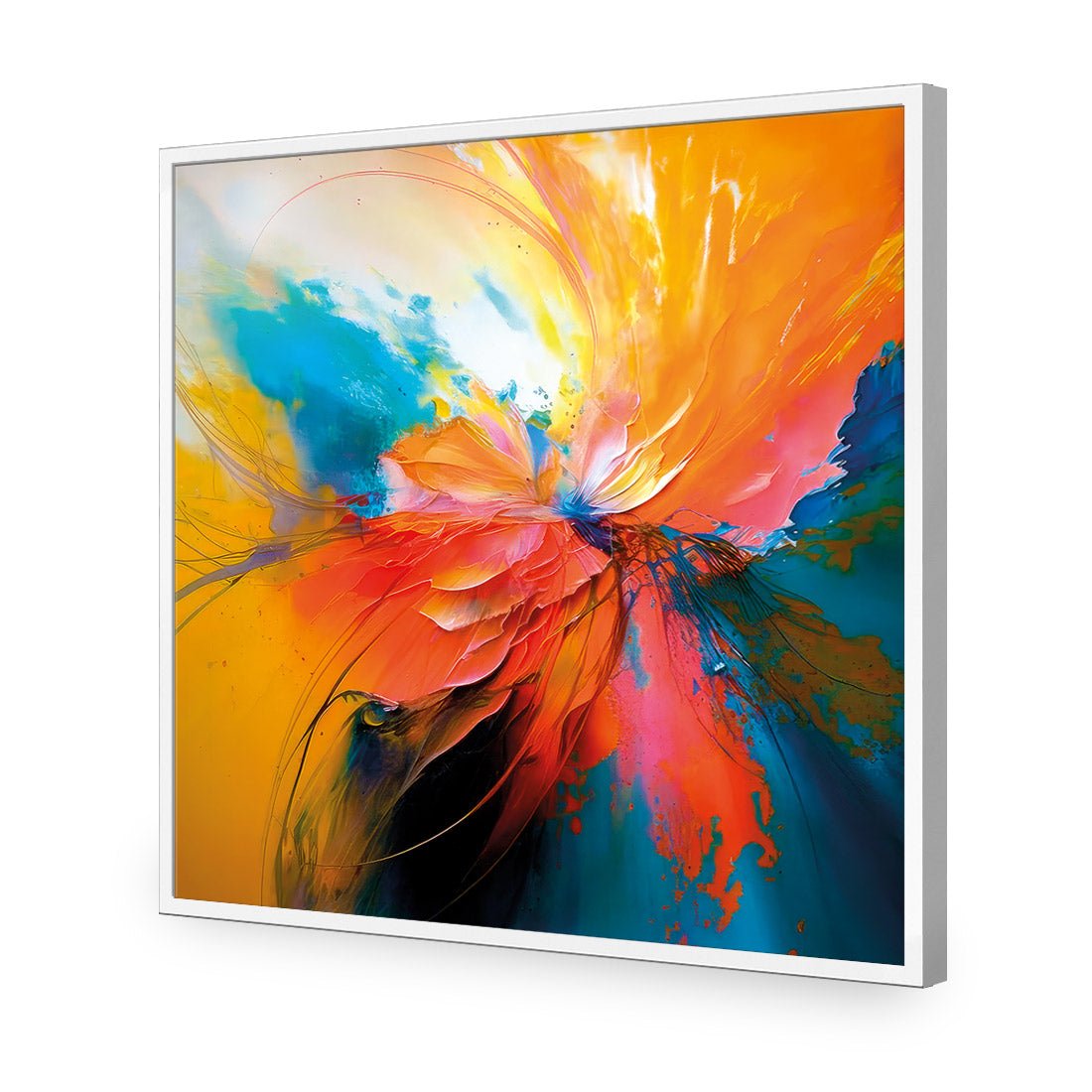 Floral Flame III - Wall Art Designs - WB_100791_AS_Q CAF_AP - 030 - EDG_37x37_S - 2538 - WHT