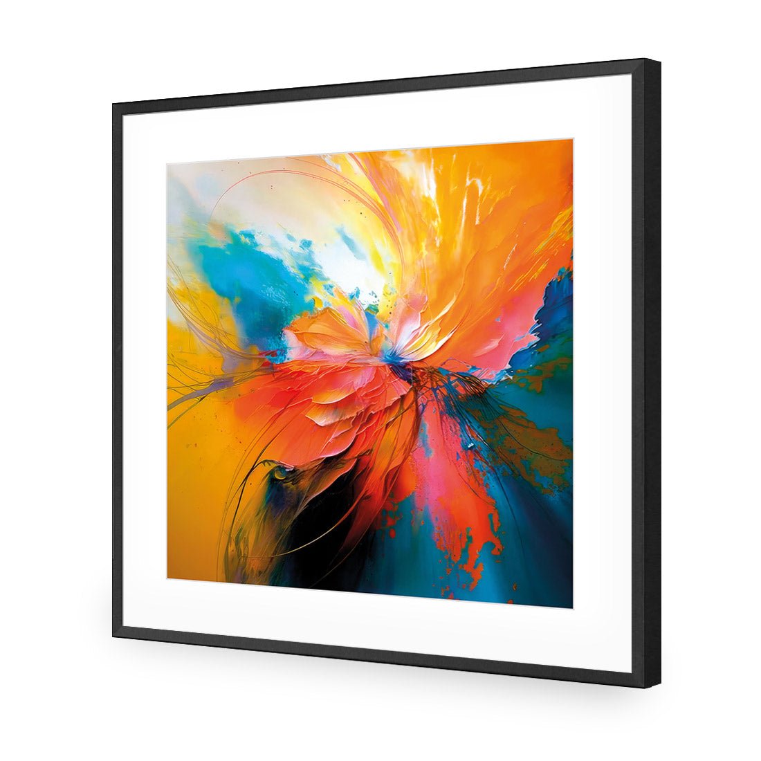 Floral Flame III - Wall Art Designs - WB_100791_AS_Q CAF_AP - 030 - MAT_37x37_S - 2538 - BLK