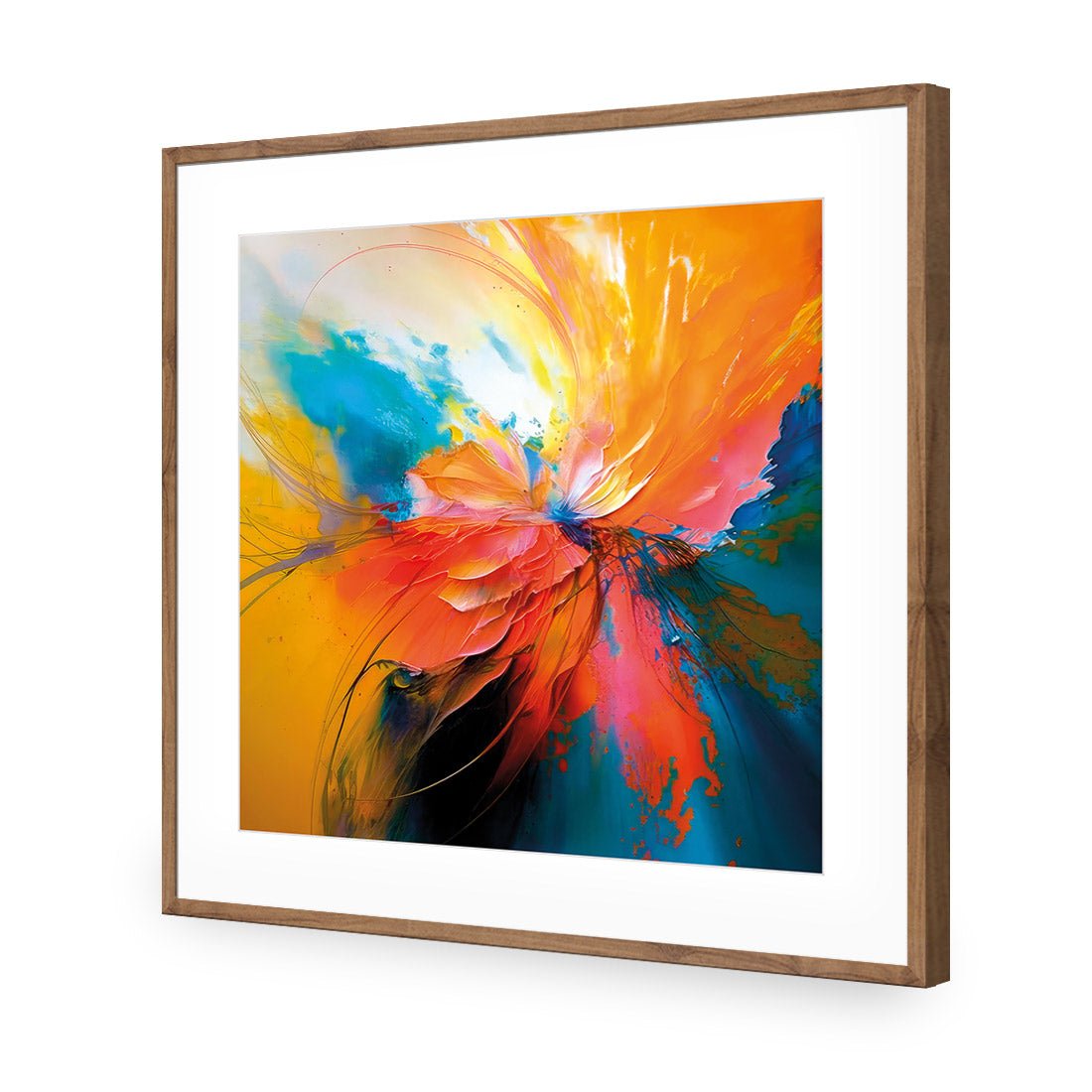 Floral Flame III - Wall Art Designs - WB_100791_AS_Q CAF_AP - 030 - MAT_37x37_S - 2538 - NAT