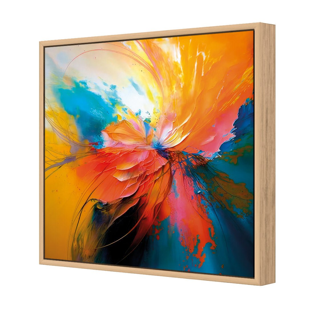 Floral Flame III - Wall Art Designs - WB_100791_AS_Q CAF_CP - MPY - 260 - M - S - S_37x37_S - 1550 - OAK