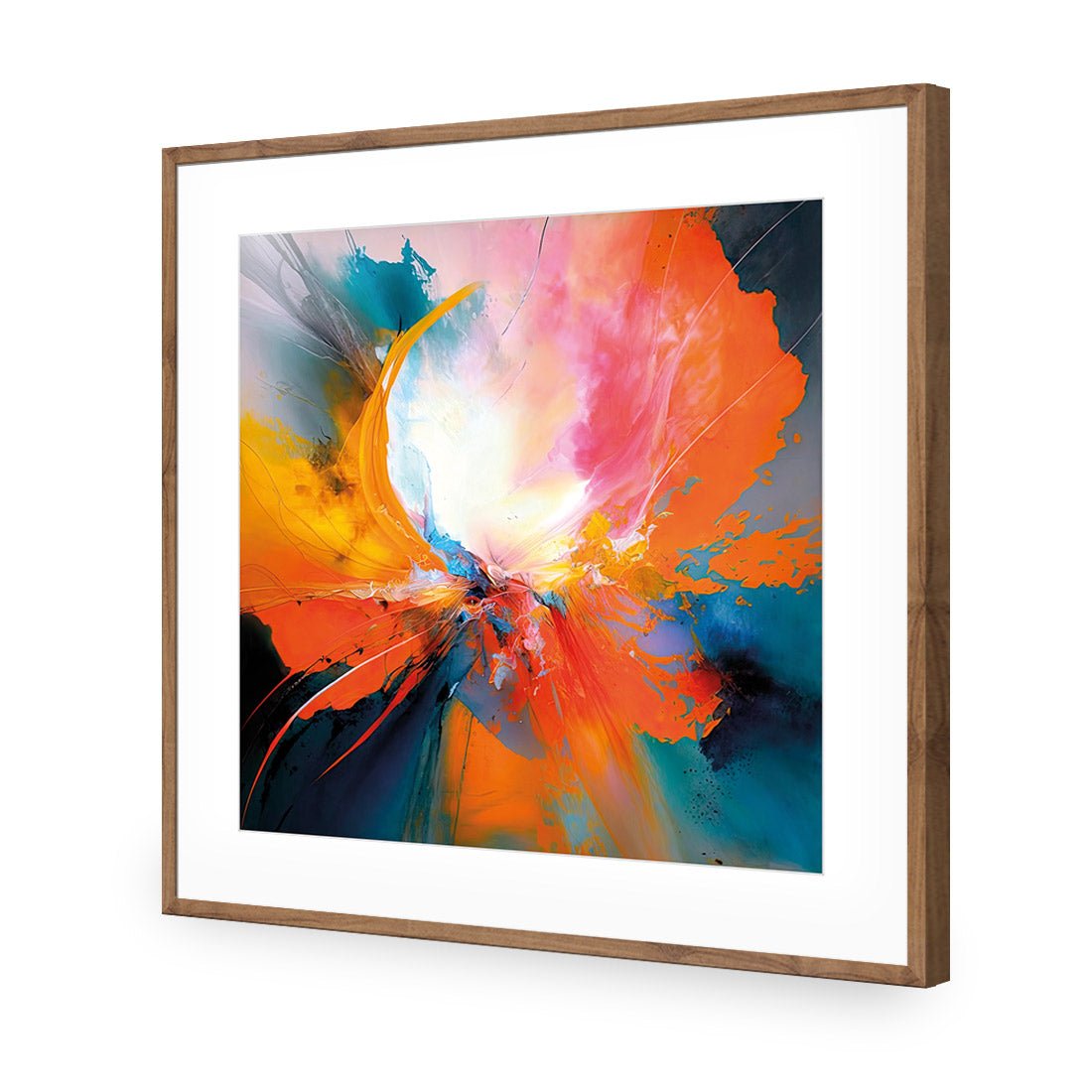 Floral Flame IV - Wall Art Designs - WB_100795_AS_Q CAF_AP - 030 - MAT_37x37_S - 2538 - NAT