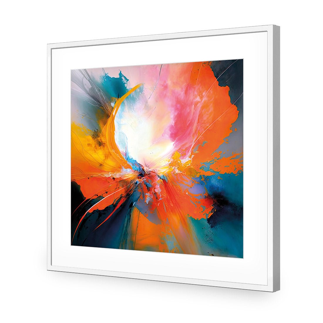 Floral Flame IV - Wall Art Designs - WB_100795_AS_Q CAF_AP - 030 - MAT_37x37_S - 2538 - WHT