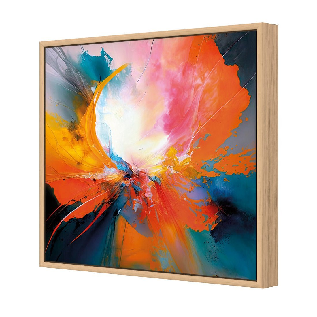 Floral Flame IV - Wall Art Designs - WB_100795_AS_Q CAF_CP - MPY - 260 - M - S - S_37x37_S - 1550 - OAK