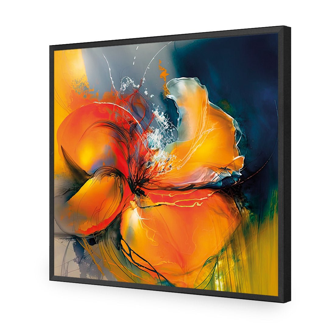 Floral Flicker I - Wall Art Designs - WB_100640_AS_Q CAF_AP - 030 - EDG_37x37_S - 2538 - BLK