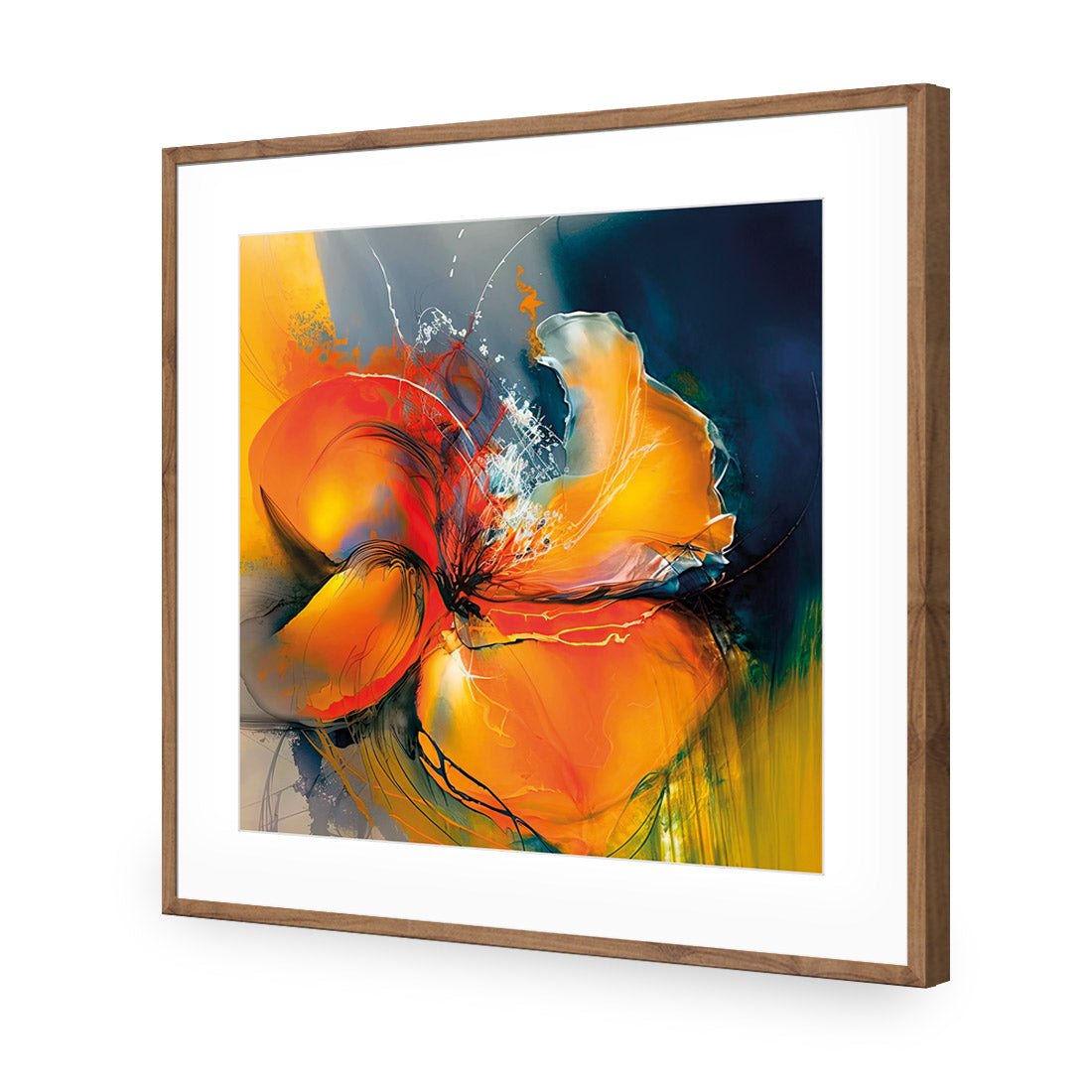 Floral Flicker I - Wall Art Designs - WB_100640_AS_Q CAF_AP - 030 - MAT_37x37_S - 2538 - NAT