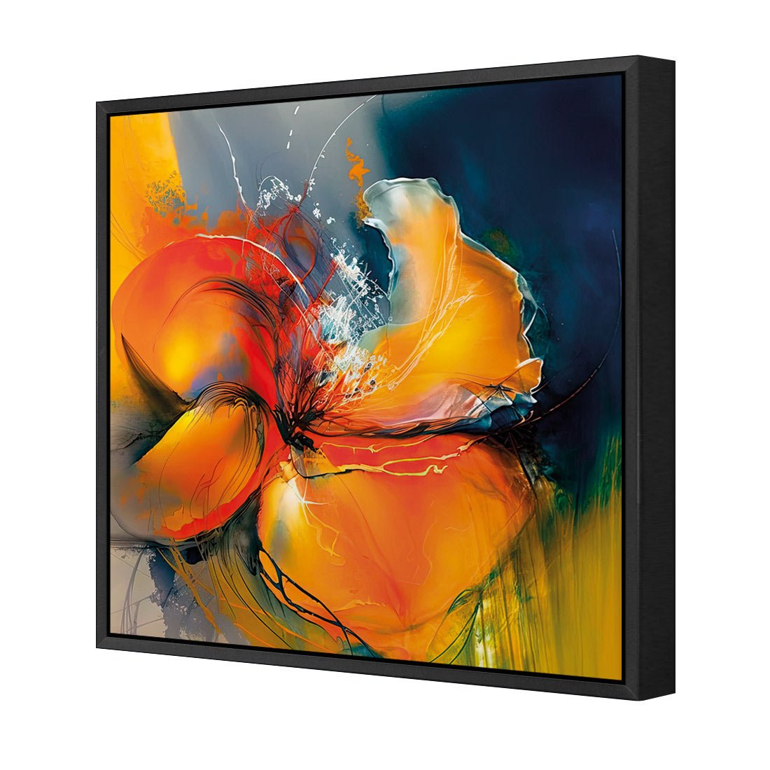 Floral Flicker I - Wall Art Designs - WB_100640_AS_Q CAF_CP - MPY - 260 - M - S - S_37x37_S - 1550 - BLK