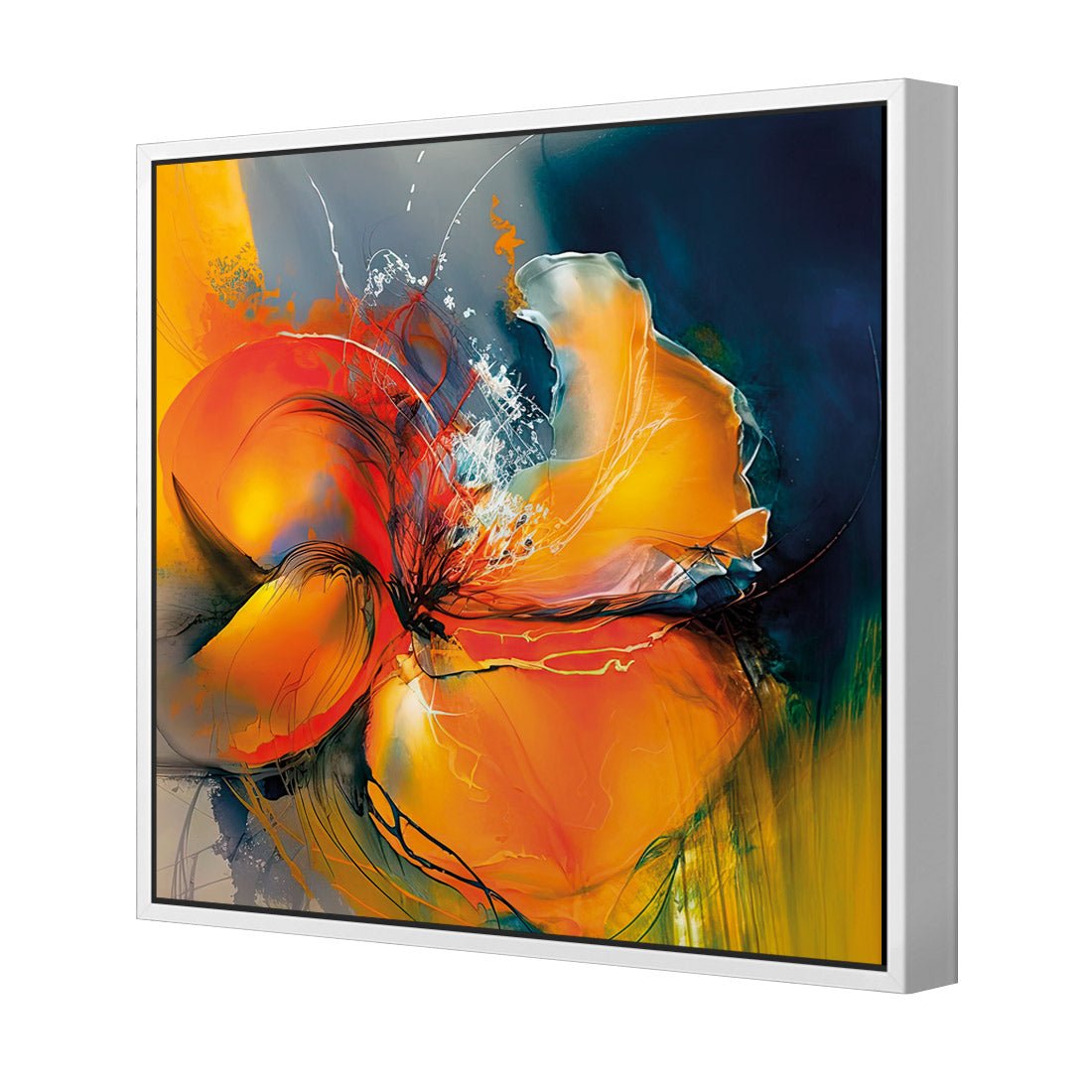 Floral Flicker I - Wall Art Designs - WB_100640_AS_Q CAF_CP - MPY - 260 - M - S - S_37x37_S - 1550 - WHT