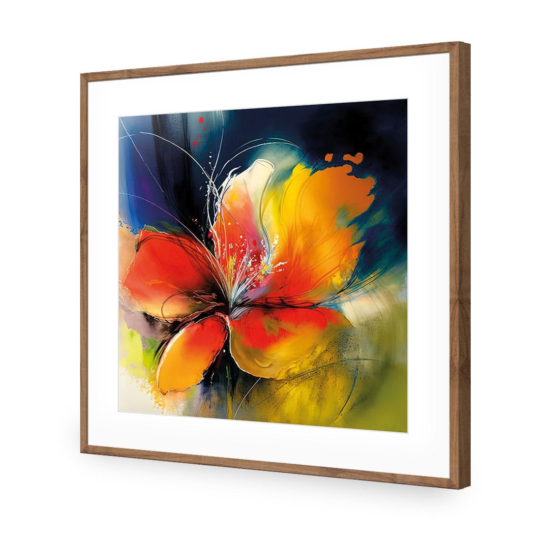 Floral Flicker II - Wall Art Designs - WB_100670_AS_Q CAF_AP - 030 - MAT_37x37_S - 2538 - NAT