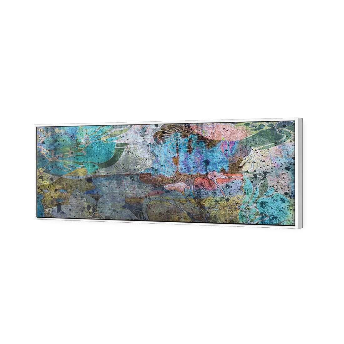 Floral Grunge, Sky Blue (long) - Wall Art Designs - 2391_EL_H WAD_CP - MPY - 260 - M - S - S_60x20_S - 1550 - WHT