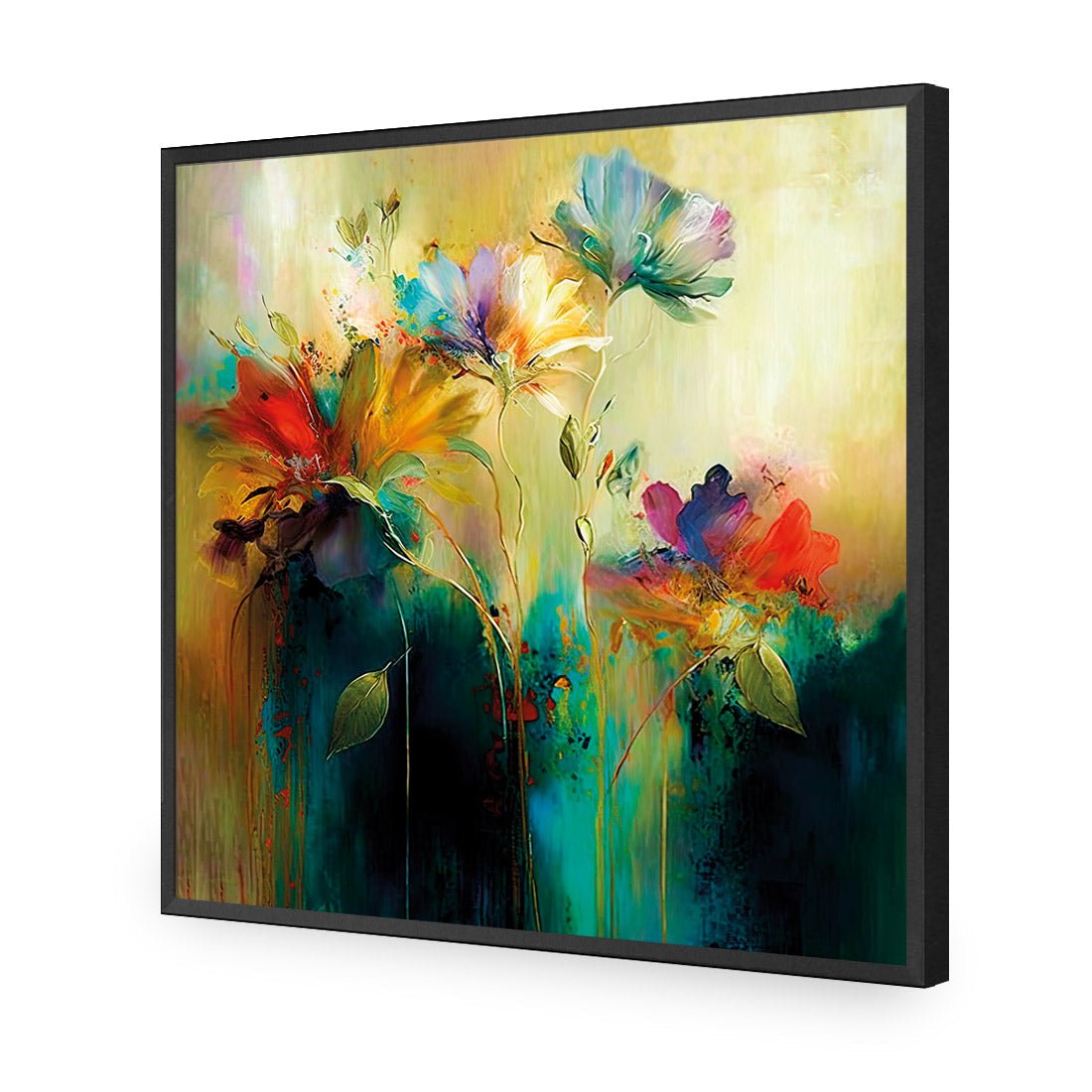 Floral Patina - Wall Art Designs - WB_100612_AS_Q CAF_AP - 030 - EDG_37x37_S - 2538 - BLK