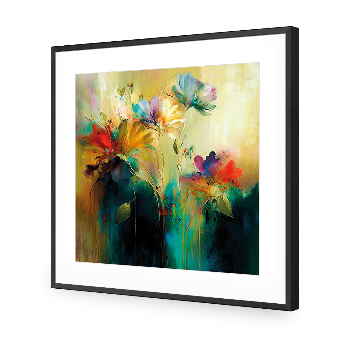 Floral Patina - Wall Art Designs - WB_100612_AS_Q CAF_AP - 030 - MAT_37x37_S - 2538 - BLK