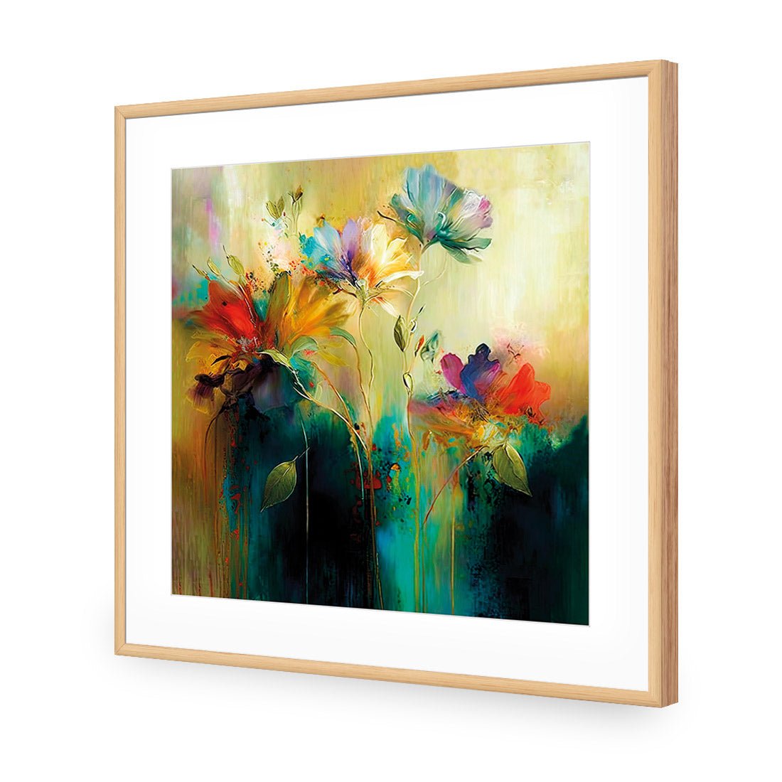 Floral Patina - Wall Art Designs - WB_100612_AS_Q CAF_AP - 030 - MAT_37x37_S - 2538 - OAK