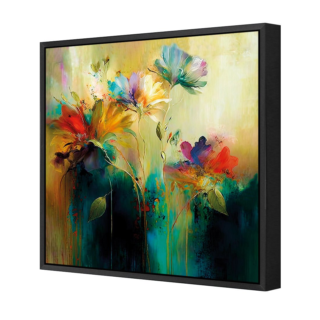 Floral Patina - Wall Art Designs - WB_100612_AS_Q CAF_CP - MPY - 260 - M - S - S_37x37_S - 1550 - BLK