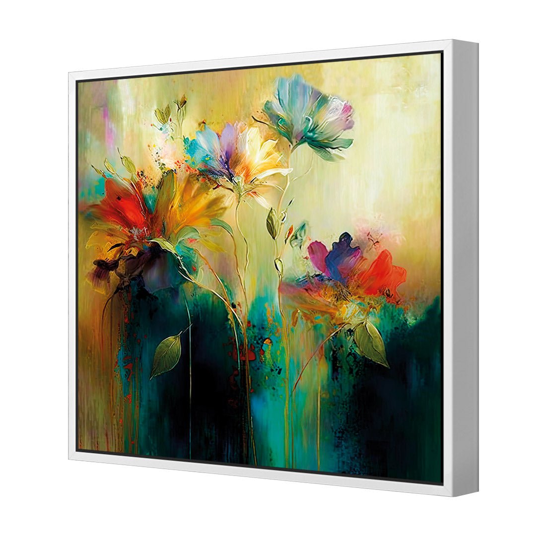 Floral Patina - Wall Art Designs - WB_100612_AS_Q CAF_CP - MPY - 260 - M - S - S_37x37_S - 1550 - WHT