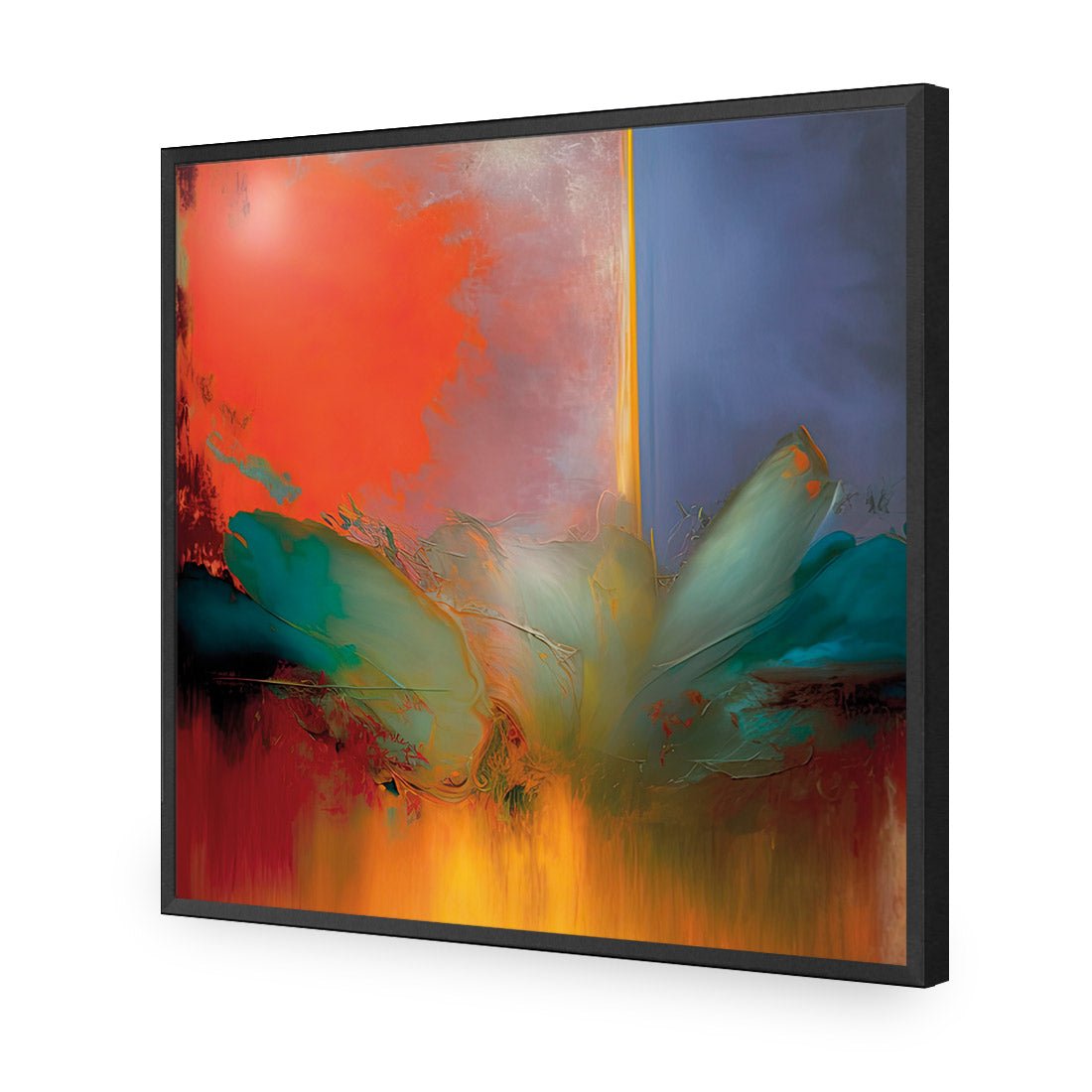 Floral Phoenix - Wall Art Designs - WB_100705_AS_Q CAF_AP - 030 - EDG_37x37_S - 2538 - BLK