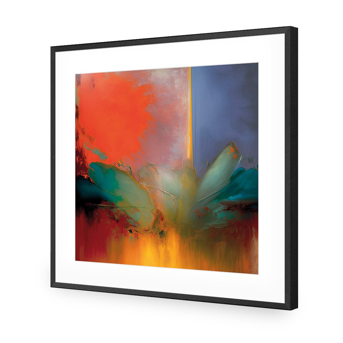 Floral Phoenix - Wall Art Designs - WB_100705_AS_Q CAF_AP - 030 - MAT_37x37_S - 2538 - BLK