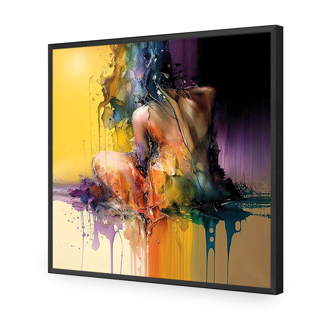 Flow of Thought I - Wall Art Designs - WB_100850_AS_Q CAF_AP - 030 - EDG_37x37_S - 2538 - BLK