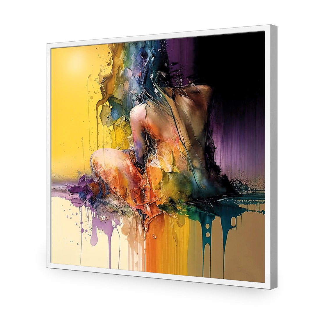 Flow of Thought I - Wall Art Designs - WB_100850_AS_Q CAF_AP - 030 - EDG_37x37_S - 2538 - WHT