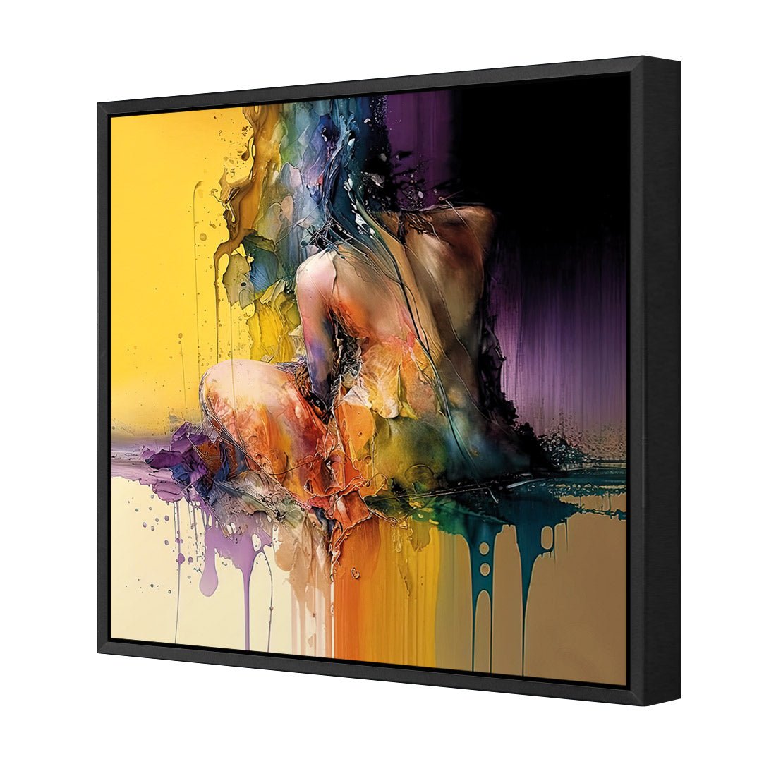 Flow of Thought I - Wall Art Designs - WB_100850_AS_Q CAF_CP - MPY - 260 - M - S - S_37x37_S - 1550 - BLK