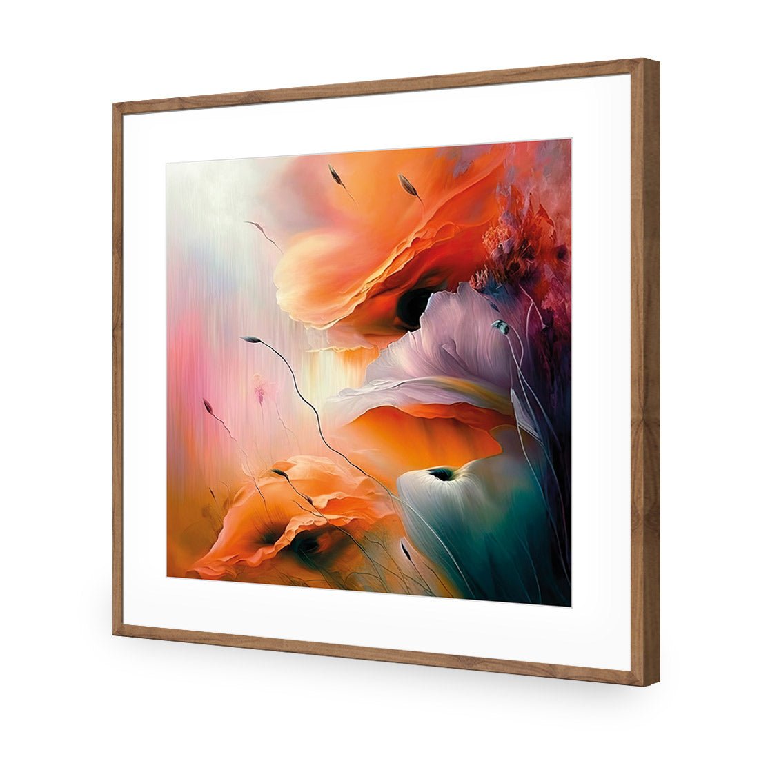 Flower Haze - Wall Art Designs - WB_100641_AS_Q CAF_AP - 030 - MAT_37x37_S - 2538 - NAT