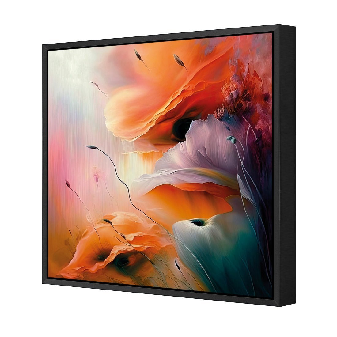 Flower Haze - Wall Art Designs - WB_100641_AS_Q CAF_CP - MPY - 260 - M - S - S_37x37_S - 1550 - BLK