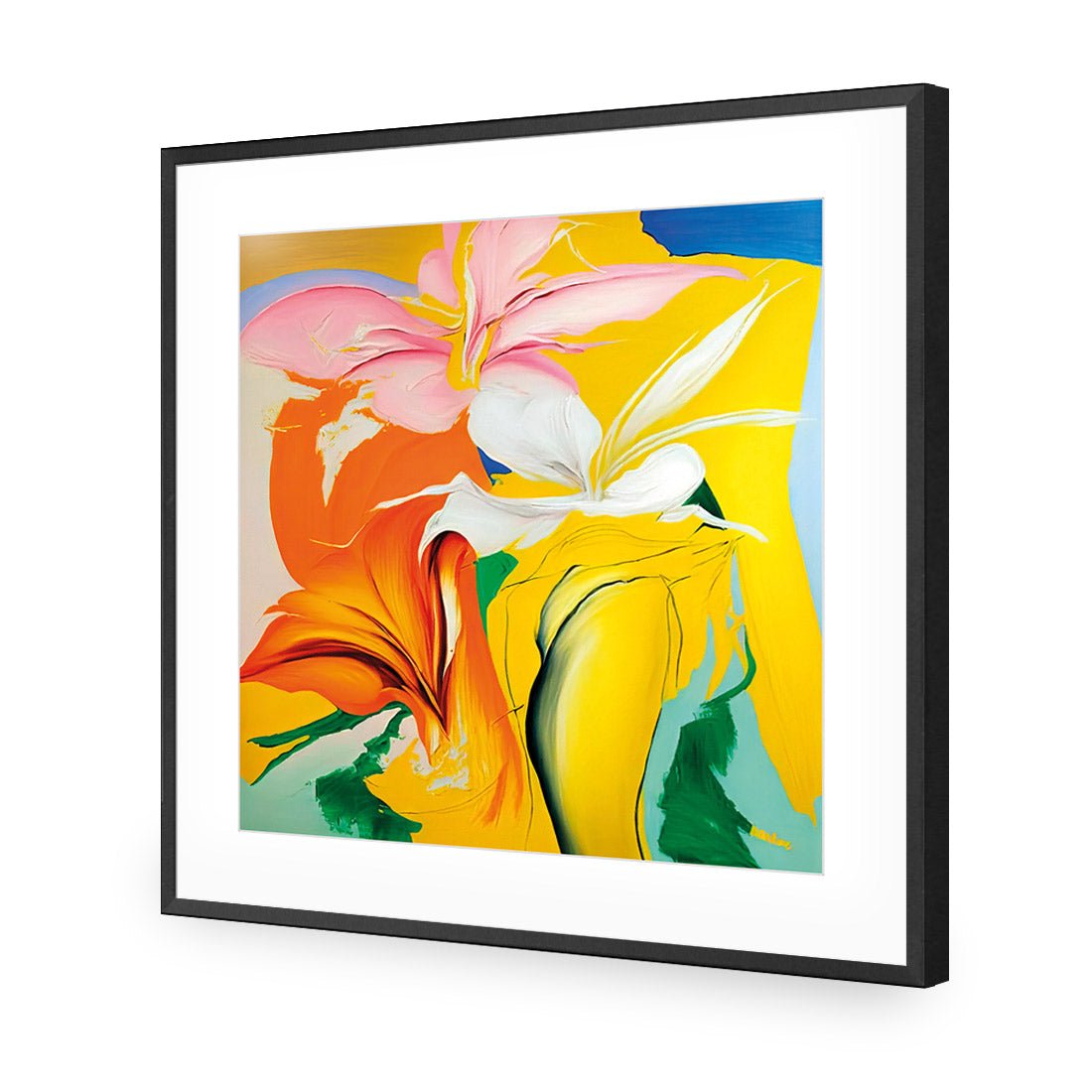 Flower Pour - Wall Art Designs - WB_100569_AS_Q CAF_AP - 030 - MAT_37x37_S - 2538 - BLK