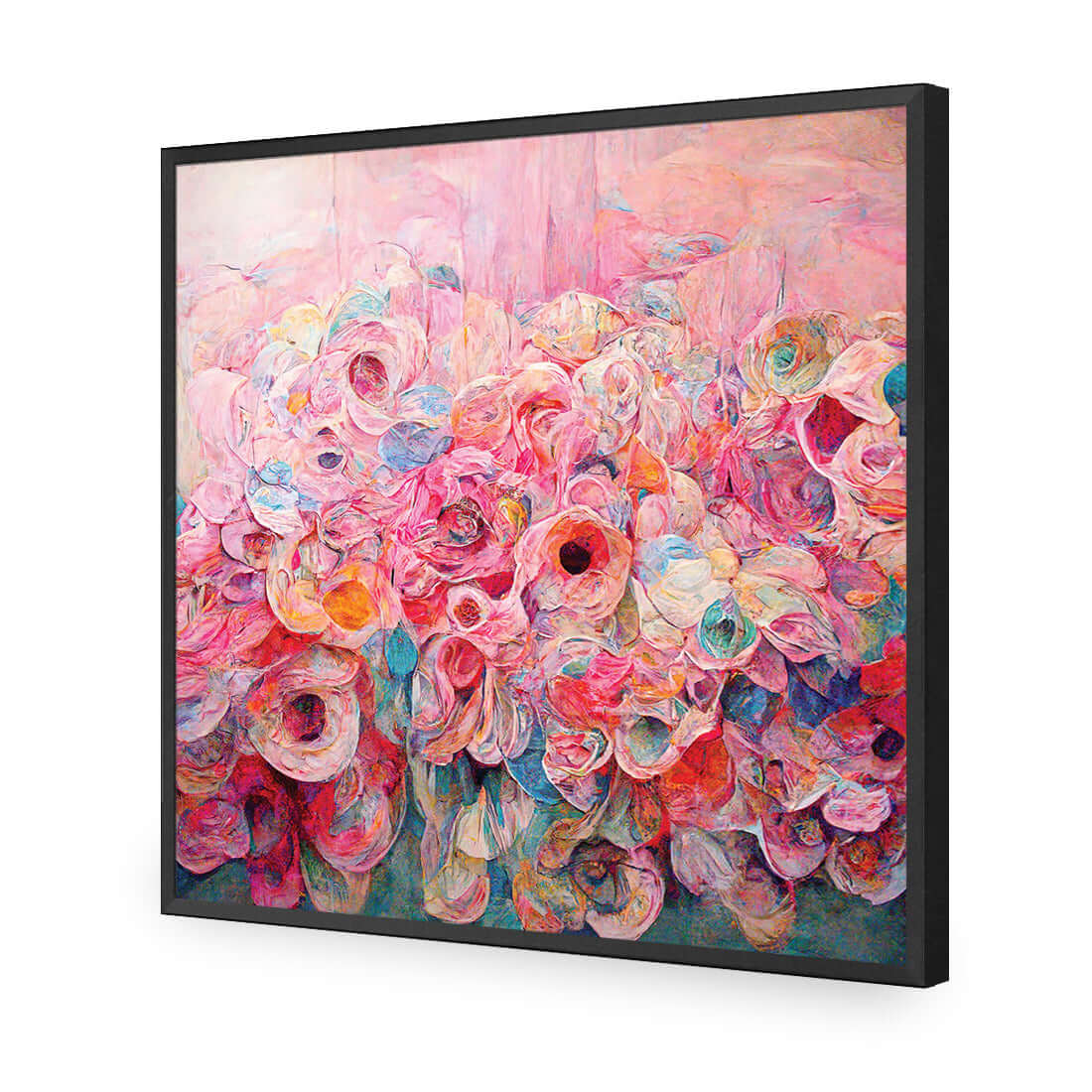 Flower Rain - Wall Art Designs - WH_1048_AS_Q WAD_AP - 030 - EDG_37x37_S - 2538 - BLK