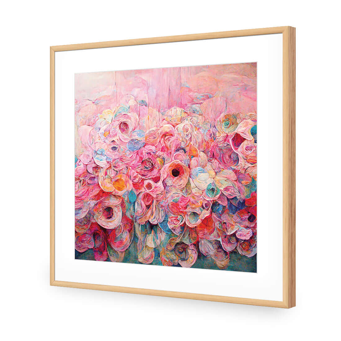 Flower Rain - Wall Art Designs - WH_1048_AS_Q WAD_AP - 030 - MAT_37x37_S - 2538 - OAK