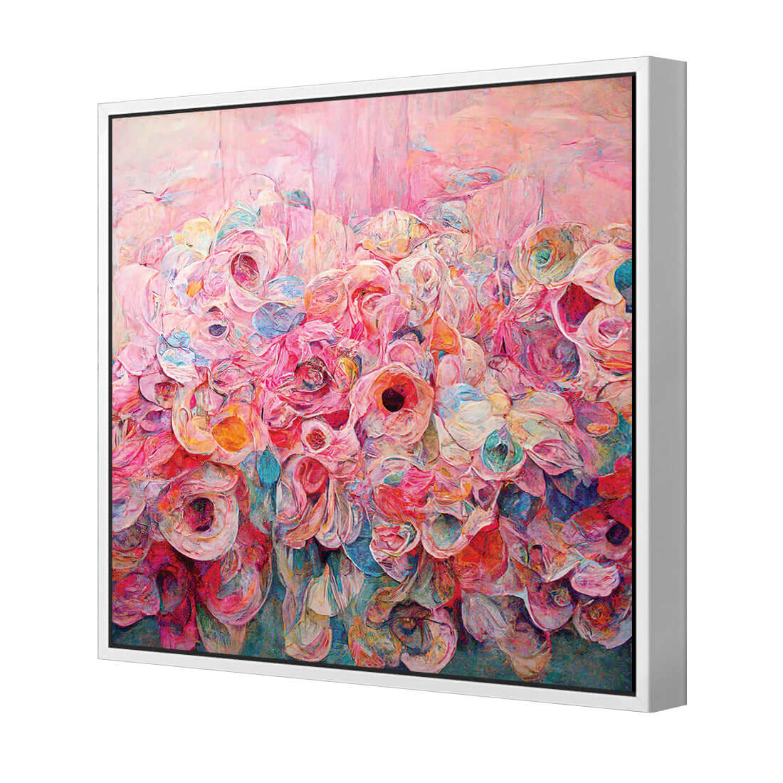 Flower Rain - Wall Art Designs - WH_1048_AS_Q WAD_CP - MPY - 260 - M - S - S_37x37_S - 1550 - WHT